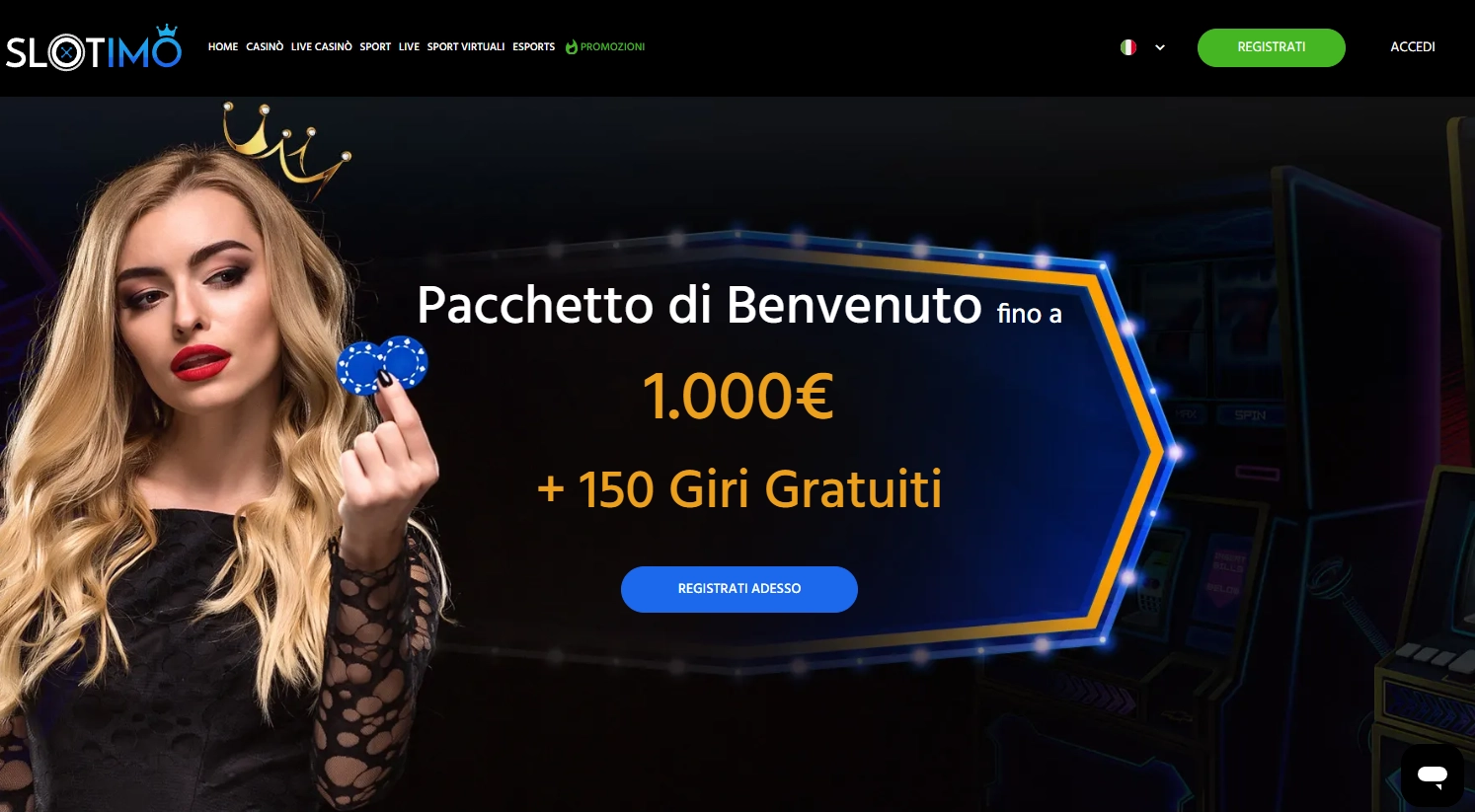 Slotimo: scopri il ricco bonus benvenuto su 4 depositi